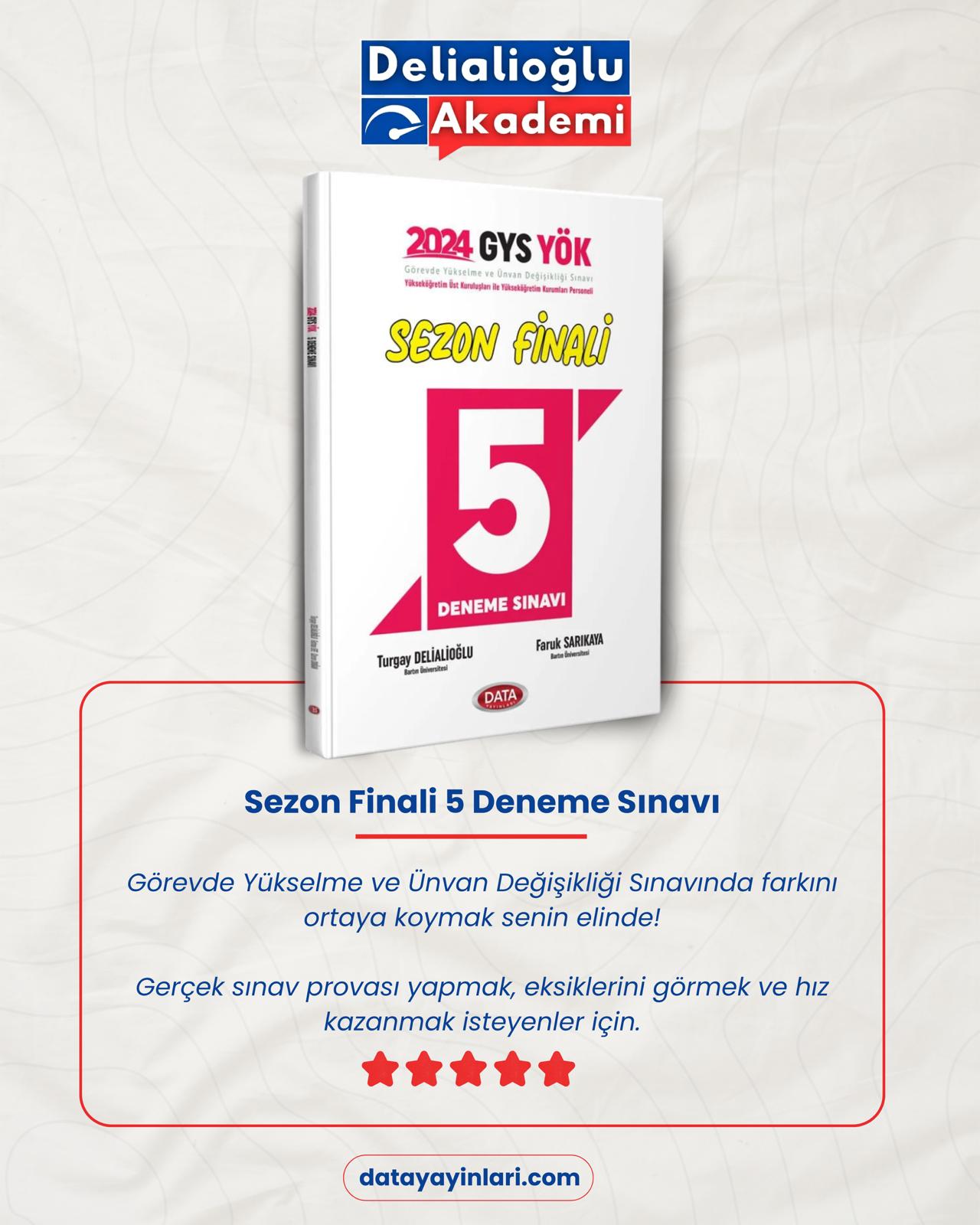 GYS Sezon Finali 5 Deneme Sınavı