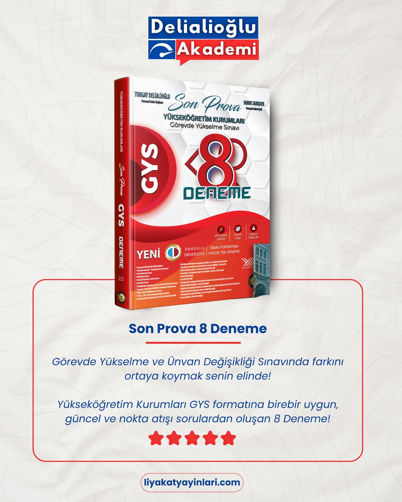 Sekizli Son Prova Denemesi