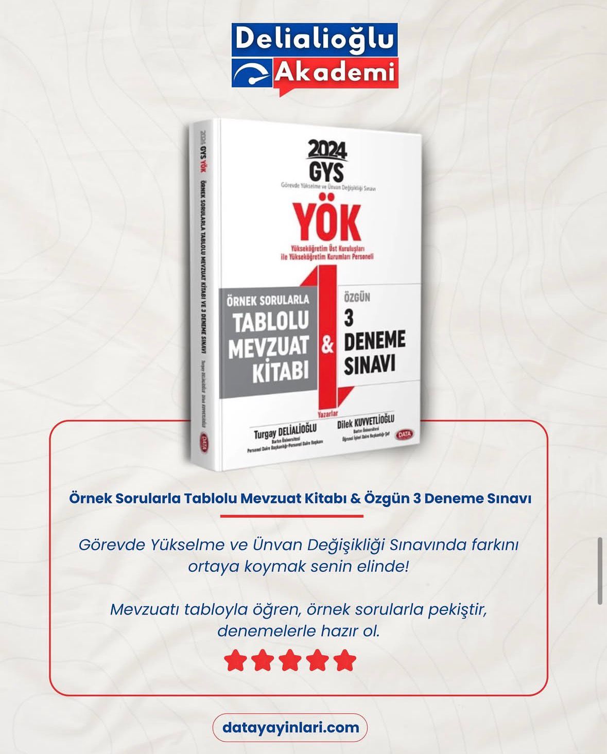 Tablolu Mevzuat Kitabı ve 3 Deneme Sınavı